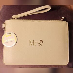 NWT- Mrs. Cream Clutch